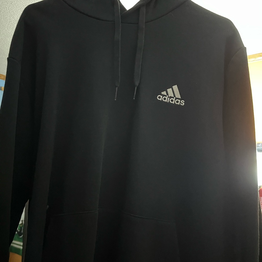 Adidas Men's Black Pullover Hoodie